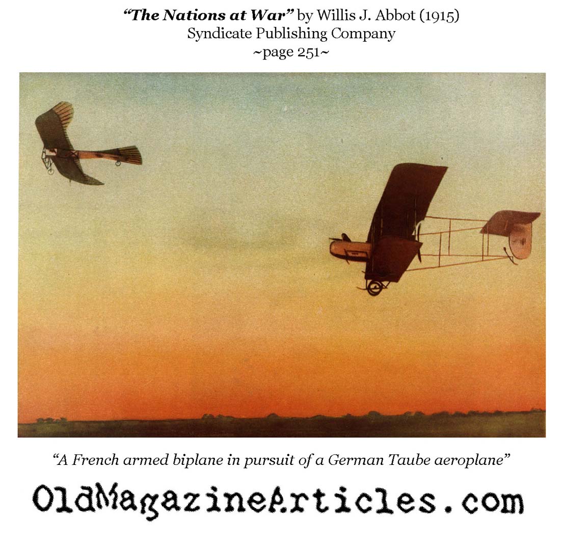 A German Taube Monoplane  (The Nations at War, 1915)